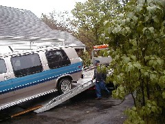 Medway OH; Moms house-12- Van wouldn t start and had to be towed